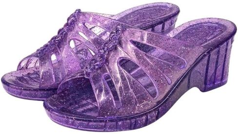 Women Glitter Jelly Sandals Wedge Platform Slide Slippers Comfort Non Slip Clear Summer Beach Shoes 4cm Height-Increasing in Kuwait