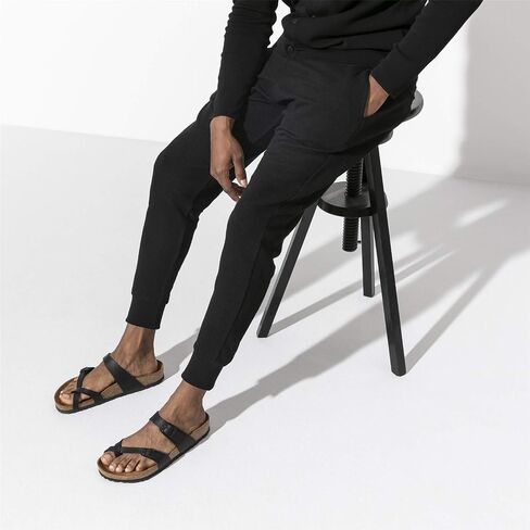Birkenstock Women's Mayari Birko-Flor Sandal Standard Fit - Toe Loop Slip On Sandal UK7 - EU40 - US9 - AU8 Black in Kuwait