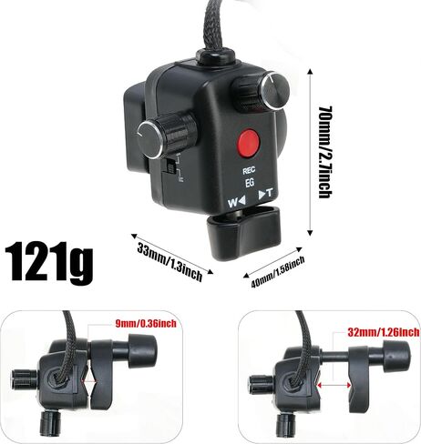 Fotga Camcorder Zoom Lanc Remote Controller IRIS Focus Video Recording Control for Panasonic HC-X1 HC-PV100 AG-AC30 AG-UX90mc UX180 HC-X1000 AG-AC90 AC90MC DVC33 DVC63 DVC15 180B Camera in Kuwait