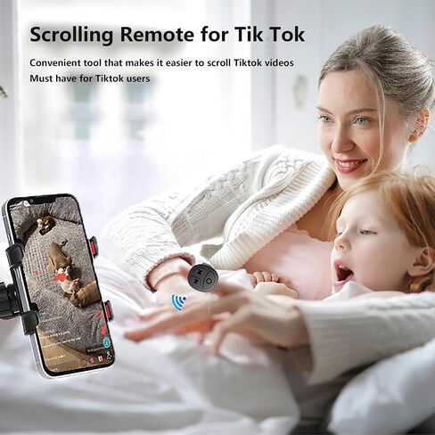 TikTok Scrolling Ring Bluetooth Camera Remote Control, Fingertip Wireless Scroller Page Turner Clicker for Kindle APP Compatible with iPhone iPad Android Phone (Graphite Black Single Ring) in Kuwait