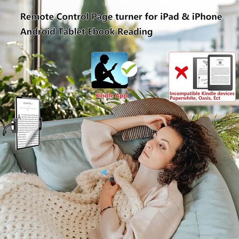 TikTok Scrolling Ring Bluetooth Camera Remote Control, Fingertip Wireless Scroller Page Turner Clicker for Kindle APP Compatible with iPhone iPad Android Phone (Graphite Black Single Ring) in Kuwait