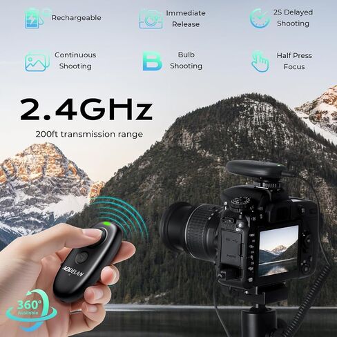 for Fujifilm Rechargeable Camera Remote Control Wireless Shutter Release | Compatiable with Fuji X-S20, X-S10,X-A5,X-T100,X-T50,X-H1,XF10,X-T200,X-E4,GFX 100II,X-M5,GFX100RF,X-E5 in Kuwait