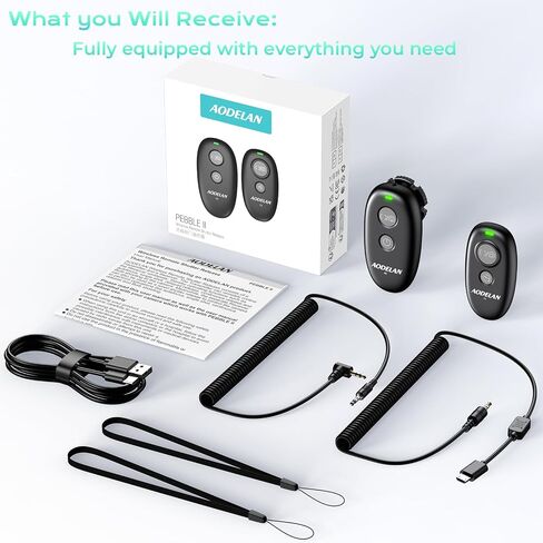 for Fujifilm Rechargeable Camera Remote Control Wireless Shutter Release | Compatiable with Fuji X-S20, X-S10,X-A5,X-T100,X-T50,X-H1,XF10,X-T200,X-E4,GFX 100II,X-M5,GFX100RF,X-E5 in Kuwait