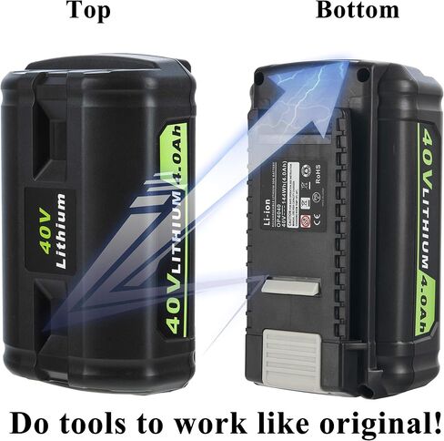 Replacement Battery for Ryobi 40v Battery OP4015 OP4050A OP4040 OP4050 Compatible with Ryobi 40V Cordless Power Tools, Capacity 4.0Ah in Kuwait