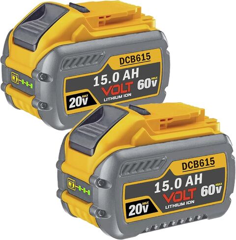 60V MAX 15000mAh Replace for Dewalt Batteries DCB609 DCB612 DCB615 Compatible with Original 20V/60V Power Tools and Chargers (1, Generic) in Kuwait