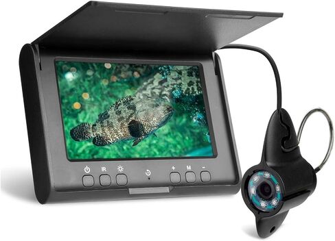4.3 Inch 15M Cable Portable Underwater Fish Finder 6 IR LEDs Fishing Camera Fixed on Rod 1000TVL IP68 for Lake Ice in Kuwait