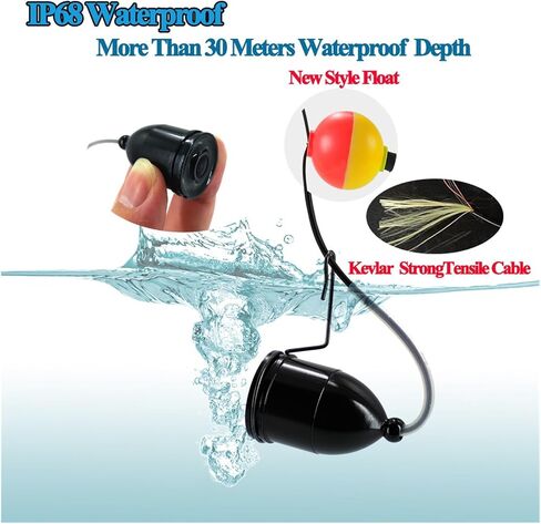 Replacement HD1000TVL Fishing Camera Underwater with 8 Infrared Lights Can Be Turned On/Off for 4.3-Inch Display Series in Kuwait