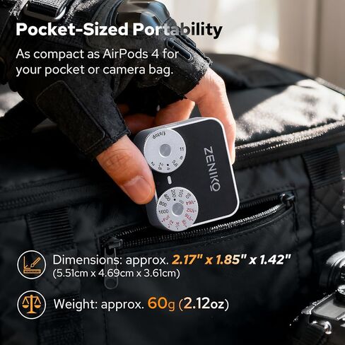 ZENIKO ZA-12B Dual Dial Retro Mini Flash - 2.5s Recycle, 7-Level Power, 400 Shots Single-Contact hotshoe Camera Flash for Fujifilm XM5/XT3, Sony A7M3, Ricoh GR3/4 Camera(Black) in Kuwait