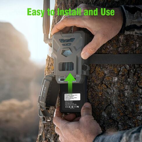2 Pack 7000mAh LIT-22 PRO Battery for Hunting Trail Camera | Rechargeable Battery Compatible with Flex-M, G-36, Plus, Flex-S, Dark, S-Dark(Including Charging Cable) in Kuwait