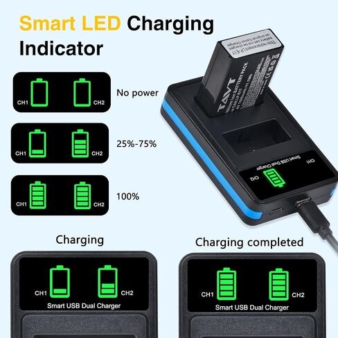 2-Pack LP-E17 Battery, USB-C R50 Battery Compatible with Canon EOS R100 R50 RP R8 R10, Powershot V1, Rebel T8i T7i T6i T6s SL2 SL3 EOS M3, M5, M6, EOS 200D 250D 77D 750D 760D 800D 850D Cameras in Saudi Arabia