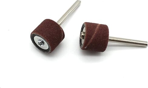 TEMO 10p 1/2" Rubber Mandrel Sand Drum Holder for Dremel and Rotary Tool | Drum Sander Sanding Sleeves With Rubber Mandrel | 1/8" Shank |Removing Rough Rpots, Rounding Edges, Precision Work in Kuwait