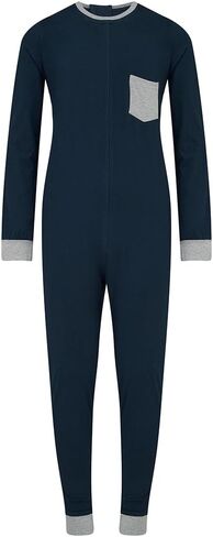 SpecialKids.Company Kids Adaptive Zip Back Jumpsuit, Long Sleeve Long Leg | Special needs jumpsuit for kids, back zip closure, anti strip double button lock, tag free, soft cotton, name label in Kuwait