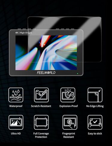FEELWORLD Camera Monitor Screen Protector for F5 PROX F5 PRO F6 PLUS F6 PLUSX Field Monitor in Kuwait