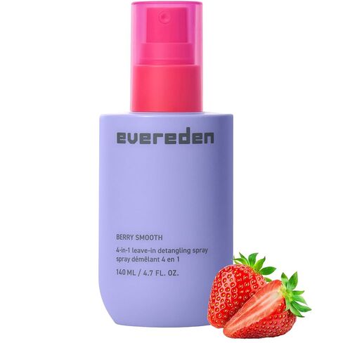 Evereden Kids 4-in-1 Detangler Spray, Silicone-Free, EWG Verified, Vegan | Developed with Harvard & Stanford Dermatologists, 4-in-1 Leave-In Conditioner for Girls, Straight, Curly Hair, Wet or Dry Use in Kuwait