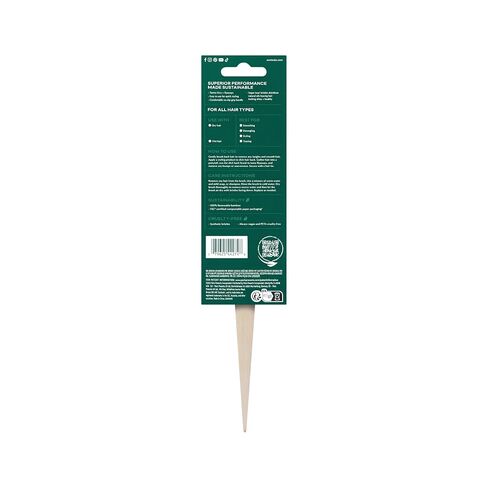 EcoTools Slick Back Hairbrush, Small Brush For The Perfect Ponytail Or Bun, Tease, Smooth, & Style Hair, Tame Frizz & Flyaways, Renewable Bamboo Handle & Vegan Boar Bristles, Cruelty-Free, 1 Count in Kuwait