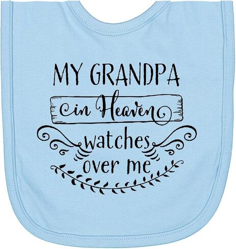 My Grandpa in Heaven Watches over Me Newborn Bib in Kuwait