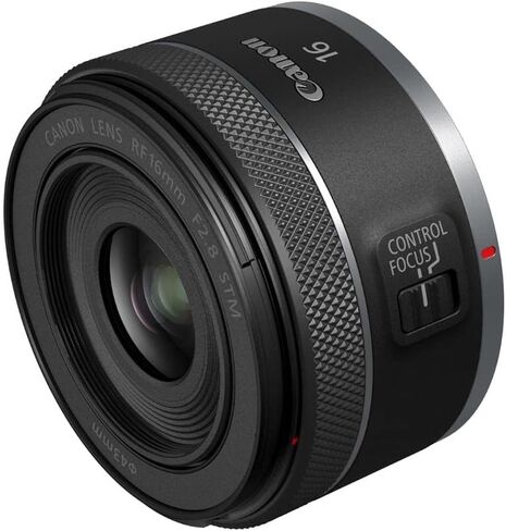 Canon RF 16mm f/2.8 STM Lens with 43mm Filter Kit, Soft Case, Cleaner, Cleaning, Universal Cap Tether in Kuwait