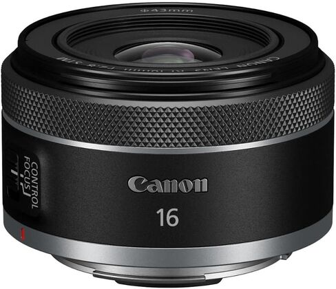Canon RF 16mm f/2.8 STM Lens with 43mm Filter Kit, Soft Case, Cleaner, Cleaning, Universal Cap Tether in Kuwait