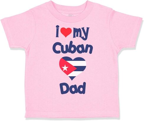 Toddler T-Shirt I Love My Cuban Dad Cuban Dad Boy & Girl Clothes Baby Funny Tee in Kuwait