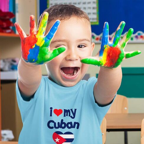 Toddler T-Shirt I Love My Cuban Dad Cuban Dad Boy & Girl Clothes Baby Funny Tee in Kuwait