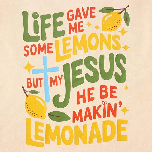 Toddler Boy Christian Shirt Jesus Lemonade T-Shirt Life Gave Me Lemons Faith Cross Tee Kids Religious Bible Verse Top in Kuwait