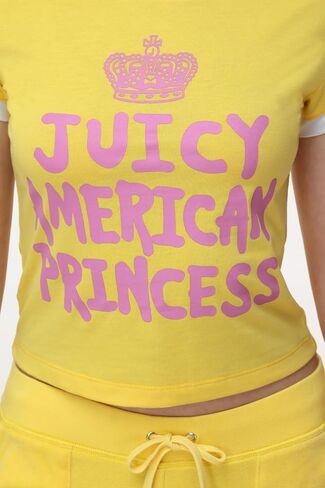 Juicy Couture Women's Ringer Baby Tee in Kuwait