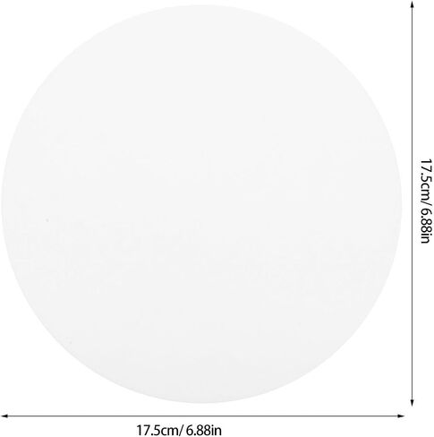 NUOBESTY Ceiling Light Diffuser Panel White Acrylic 17.5cm round 4pcs Lampshade High Light Transmittance for Bedroom and Multiple Settings in Kuwait