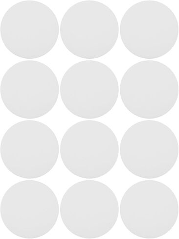 SEWACC 12pcs Plastic Dimming Sheets and Spotlight Glare Reducer for LED Recessed Lights PC Material round Light Filter with Soft Diffusion and Uniform Distribution for Reading in Your in Kuwait