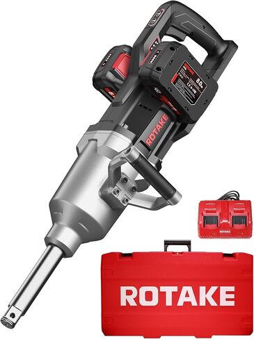 40V 1" Industrial Cordless Impact Wrench Kit, 2980 FT-LBS, TB9 | 2 x 8.0Ah Batteries, Industrial Impact Wrench, 6" Long Anvil, D-Handle, 3-in-1 Unibody Hammer Housing, Dual-Port 4A Charger in Kuwait