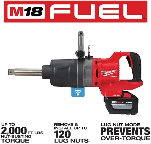 Milwaukee M18 FUEL 1inch D-Handle Ext Anvil High Torque Impact Wrench with ONE-KEY Kit in Kuwait