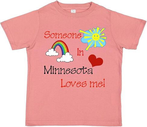 inktastic Someone in Minnesota Loves Me Toddler T-Shirt in Kuwait