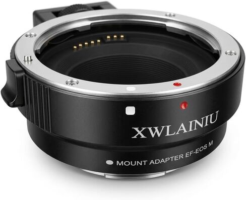 EF-EOS M AF Adapter for Canon EF/EF-S to EOS-M Cameras | Canon EF-EOS M Mount Adapter, Auto Focus & EXIF & IS Support, CNC Aluminum Alloy Ring for M50/M200/M6 II in Kuwait