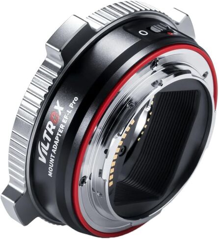 VILTROX EF-L Pro Auto Focus Lens Mount Adapter with Security Lock | Ring Adapter Compatible with Canon EF/EF-S Lens to L Mount Camera Leica SL2/Lumix S1 S1H S5/Sigma fp L in Kuwait