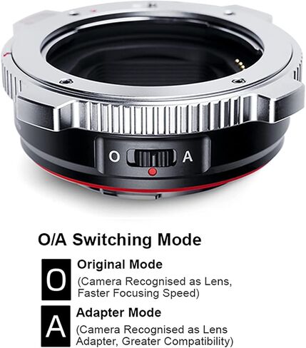 VILTROX EF-L Pro Auto Focus Lens Mount Adapter with Security Lock | Ring Adapter Compatible with Canon EF/EF-S Lens to L Mount Camera Leica SL2/Lumix S1 S1H S5/Sigma fp L in Kuwait