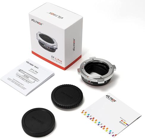VILTROX EF-L Pro Auto Focus Lens Mount Adapter with Security Lock | Ring Adapter Compatible with Canon EF/EF-S Lens to L Mount Camera Leica SL2/Lumix S1 S1H S5/Sigma fp L in Kuwait