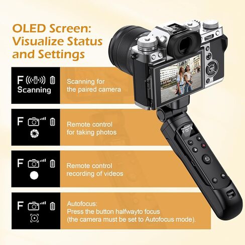 for Canon Tripod Wireless Shooting Grip with Shutter Release | Mini-Tripod with Rechargeable Remote Control for G7 X III/R50/R8/R5/R10/G5 X II/R100/M6 II/M200/R50 V, for Vlogging, White in Kuwait