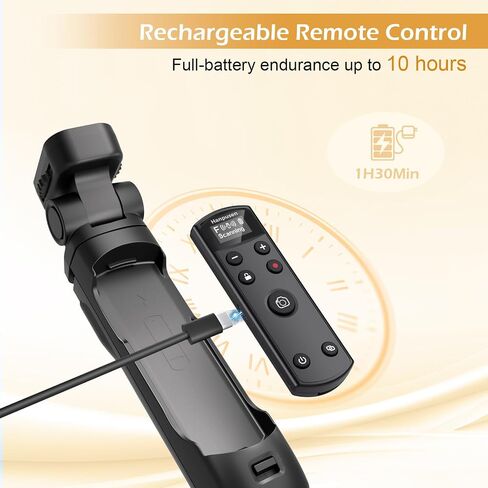 for Canon Tripod Wireless Shooting Grip with Shutter Release | Mini-Tripod with Rechargeable Remote Control for G7 X III/R50/R8/R5/R10/G5 X II/R100/M6 II/M200/R50 V, for Vlogging, White in Kuwait