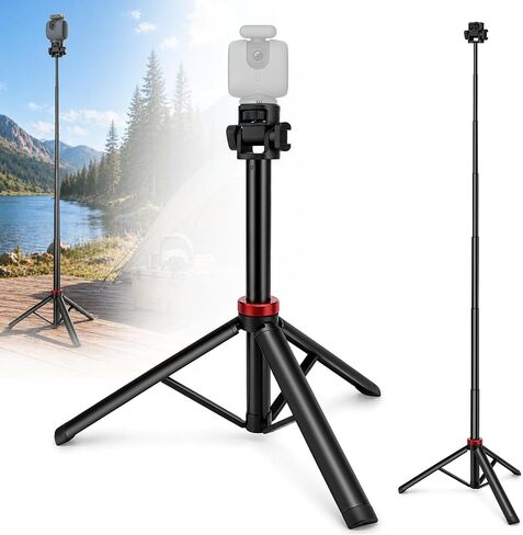 Camera Stand for Xbotgo Chameleon,Lightweight Aluminum Tripod | with 1/4" Thread & Cold Shoe Mount,Portable Travel Tripod for Camera,Vlog and Outdoor Video Recording in Kuwait
