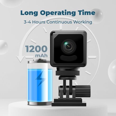 Mini 4K Tiny Camera WiFi Wireless Small Portable 2026 HD Nanny Cam with Motion Detection,Cloud & SD Storage,Night Vision,Wide Angle,Can No Need WiFi Cams Micro Security Cameras for Home Baby Indoor in Kuwait