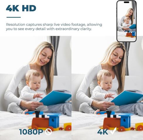 Mini 4K Tiny Camera WiFi Wireless Small Portable 2026 HD Nanny Cam with Motion Detection,Cloud & SD Storage,Night Vision,Wide Angle,Can No Need WiFi Cams Micro Security Cameras for Home Baby Indoor in Kuwait