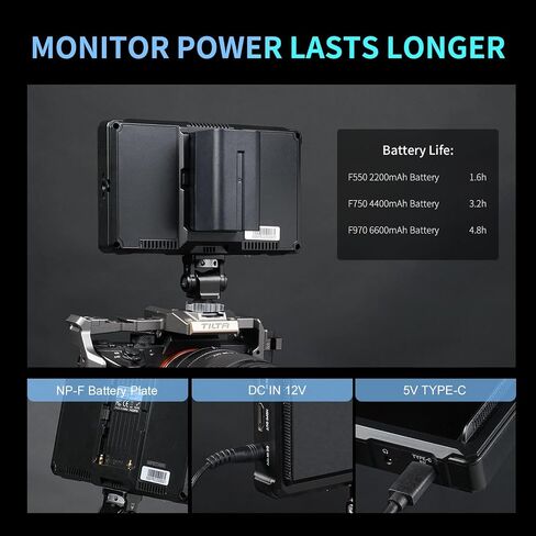 FEELWORLD 6 Inch DSLR Camera Field Monitor,1200nit High Bright 4K HDMI On Camera Monitor, 3D Lut 1920X1080 HD Focus Peaking Assist Full Waveform Video Field Monitor FW568PRO in Kuwait