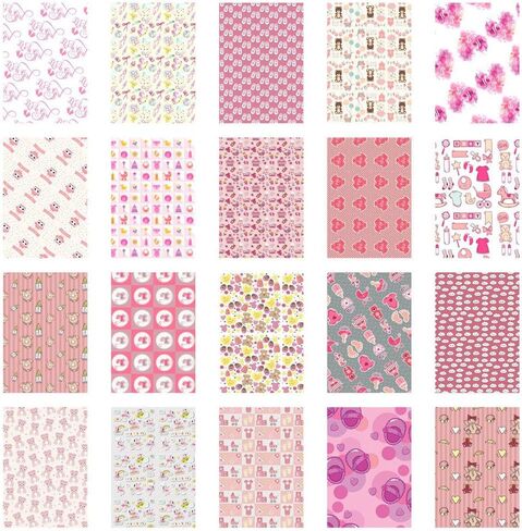 Fujifilm instax mini Instant Film (20 Exposures) + 20 Sticker Frames for Fuji Instax Prints Baby Girl Package in Kuwait