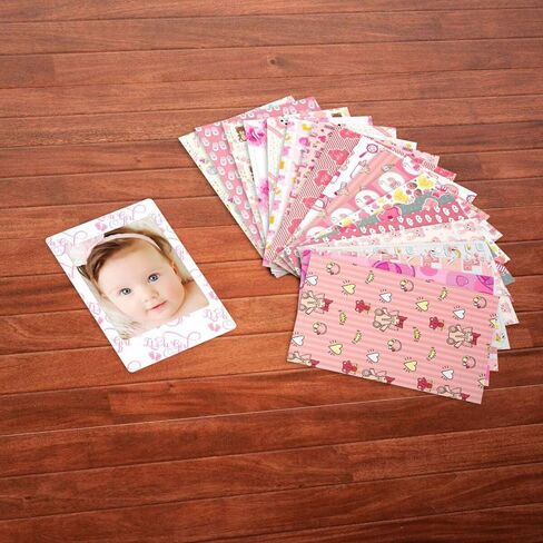 Fujifilm instax mini Instant Film (20 Exposures) + 20 Sticker Frames for Fuji Instax Prints Baby Girl Package in Kuwait