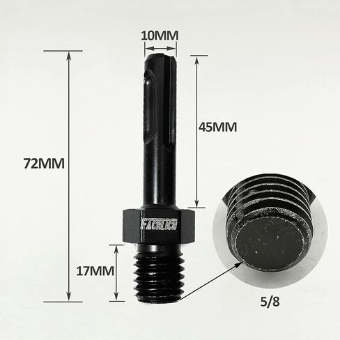 Core Drill Bit Adapter, 2pcs 5/8"-11 to SDS Shank,Hole Saw Drill Sanding Attachment Arbor Shaft Adapter in Kuwait