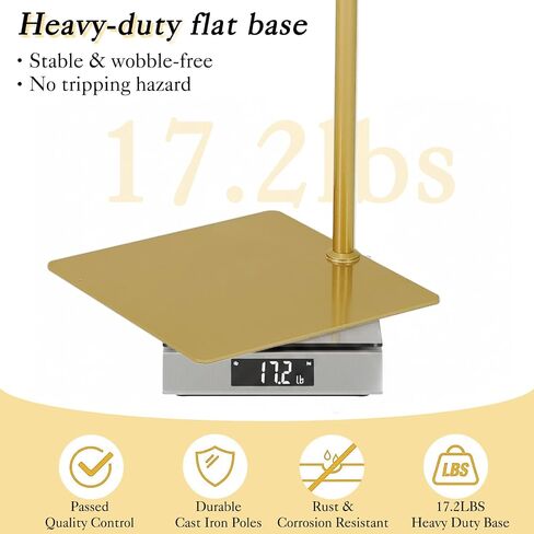 Heavy Duty Half Wedding Arch Stand Versatile Adjustable 5.6-7.6FT Hook | Gold Half Arch Backdrop for Wedding Party Window Display Seasonal Decor Thick Metal Pole Weighted Base Stand Firm in Kuwait