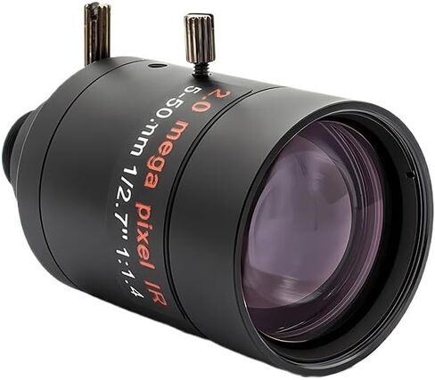 10X Varifocal Lens 5-50mm F1.6 M12 Mount 2/5MP Manual Focus for CCTV Security Camera(Without Filter,5-50mm(5MP)) in Kuwait