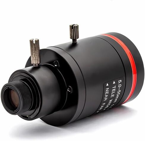10X Varifocal Lens 5-50mm F1.6 M12 Mount 2/5MP Manual Focus for CCTV Security Camera(Without Filter,5-50mm(5MP)) in Kuwait