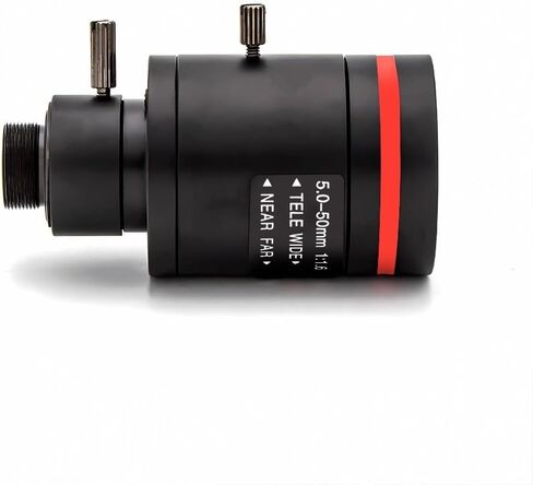 10X Varifocal Lens 5-50mm F1.6 M12 Mount 2/5MP Manual Focus for CCTV Security Camera(Without Filter,5-50mm(5MP)) in Kuwait