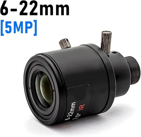5MP 6-22mm Varifocal M12 Lens Narrowband 650nm Filter Manual Focus Zoom for Action Camera(Without Filter) in Kuwait