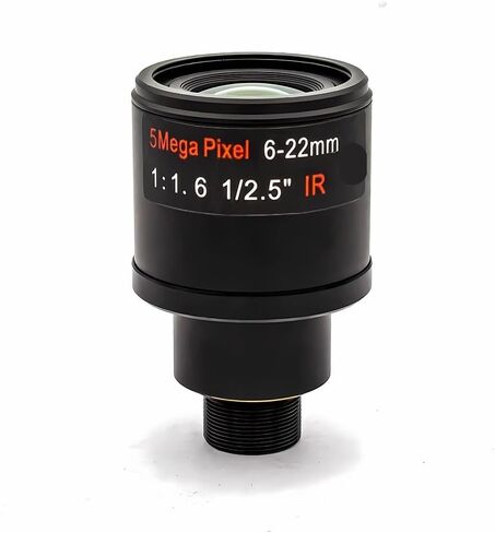 5MP 6-22mm Varifocal M12 Lens Narrowband 650nm Filter Manual Focus Zoom for Action Camera(Without Filter) in Kuwait